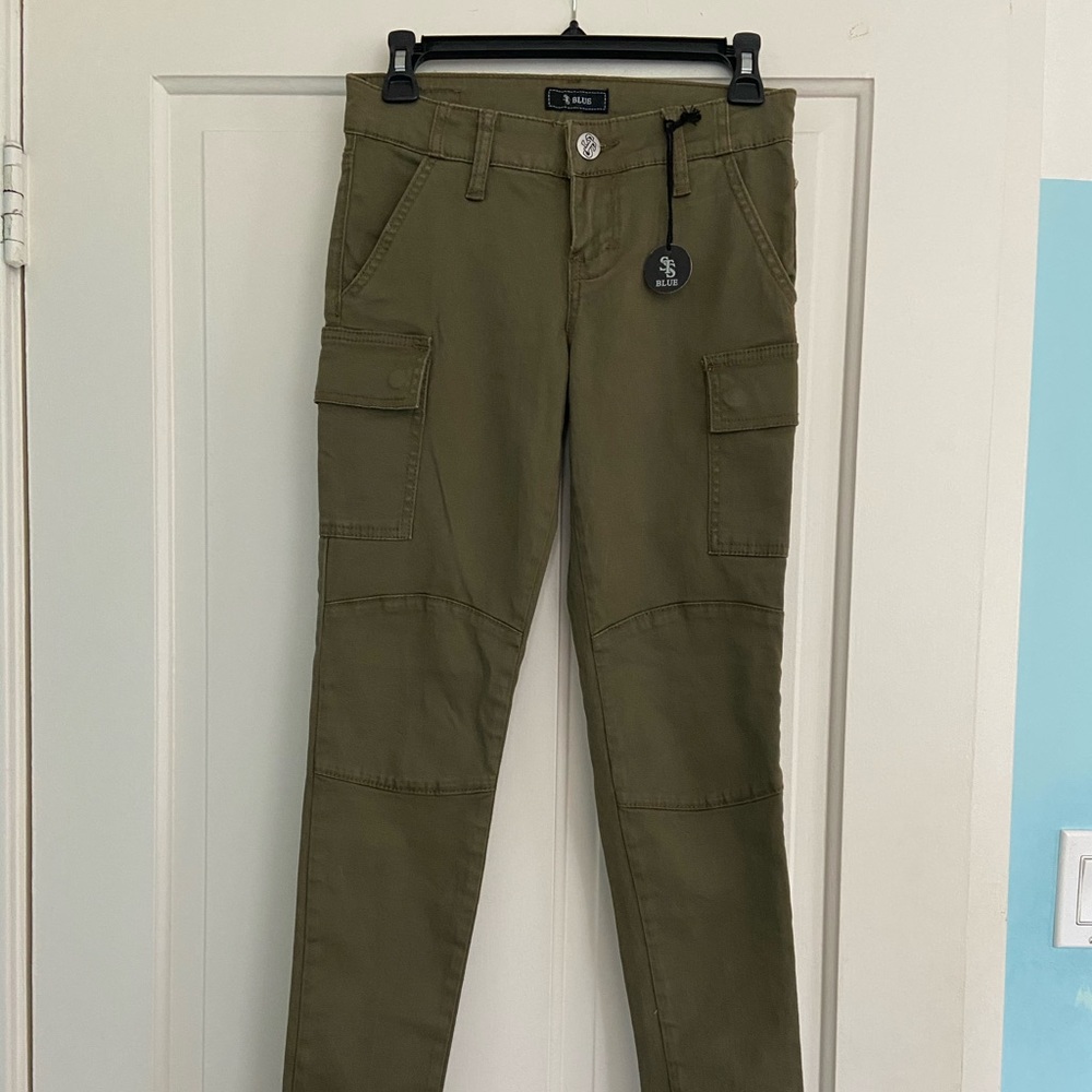Army green jeans